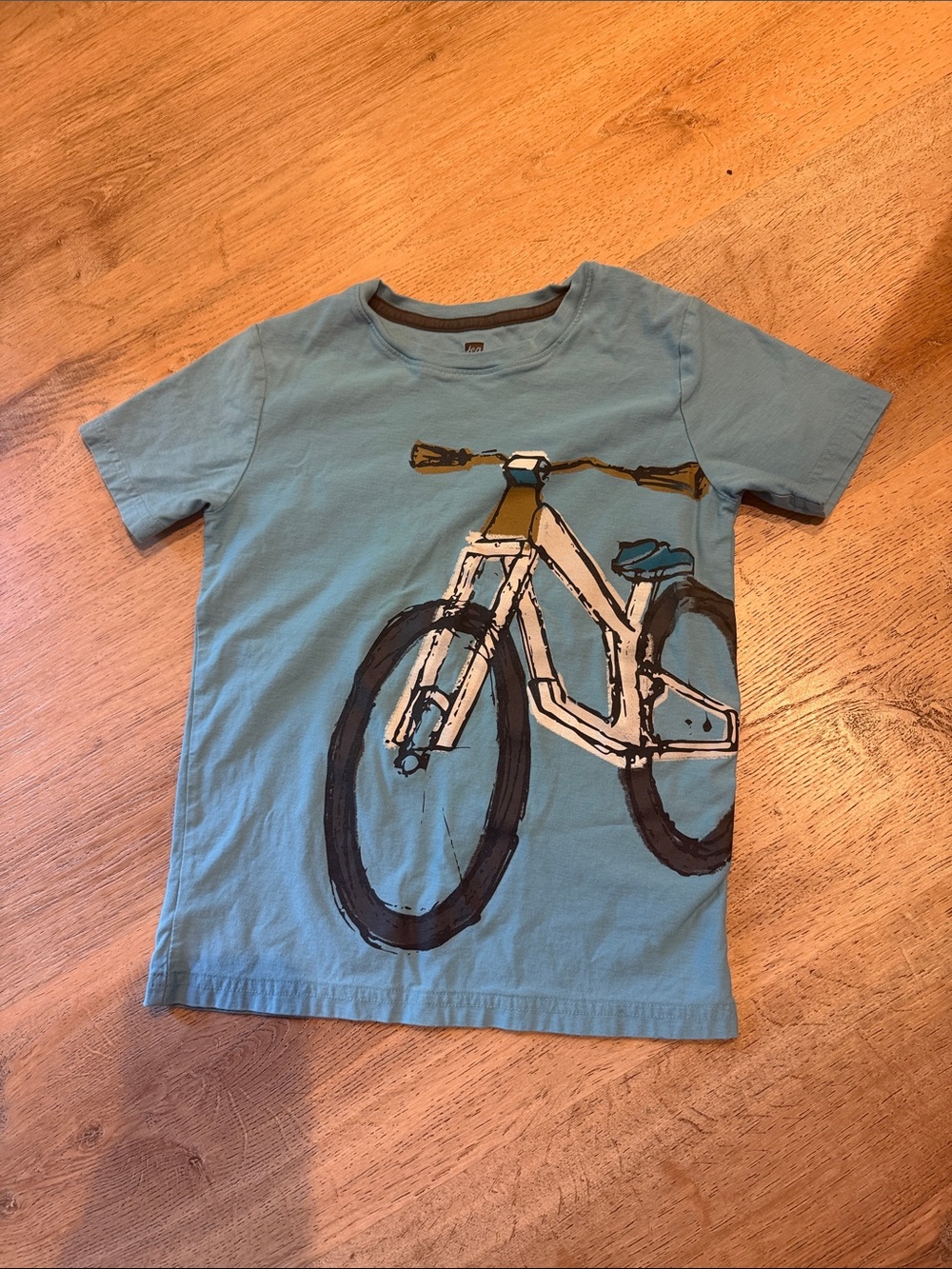 Tea Collection 100% cotton Blue Boys' Bike Graphic Tee